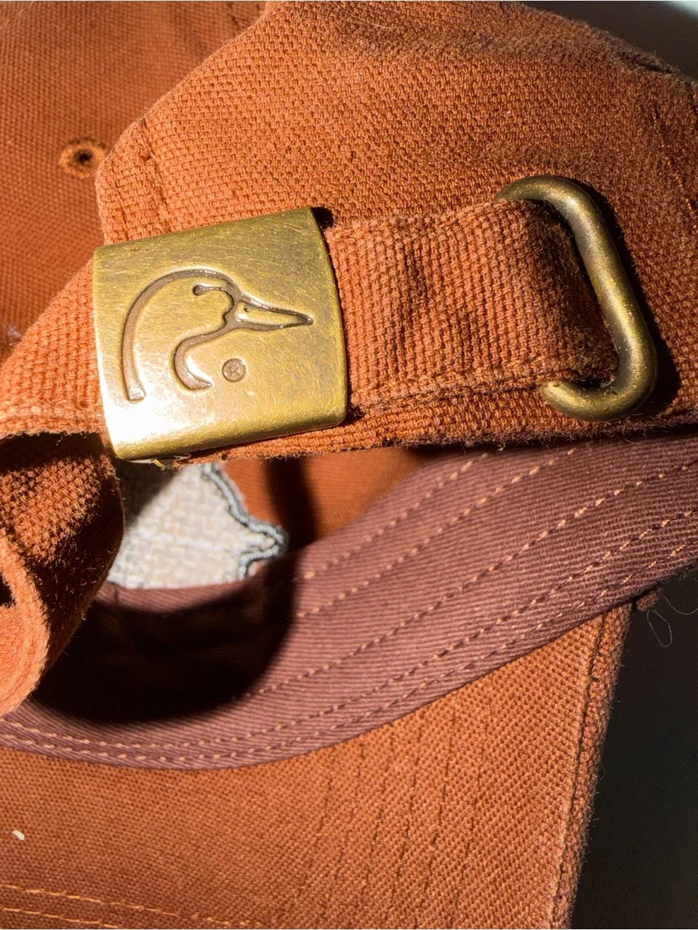 Ducks Unlimited Men's Brown Cotton Duck Patch Cap